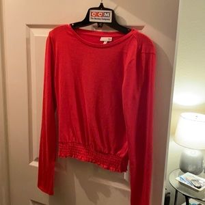 Pink Long Sleeve Top